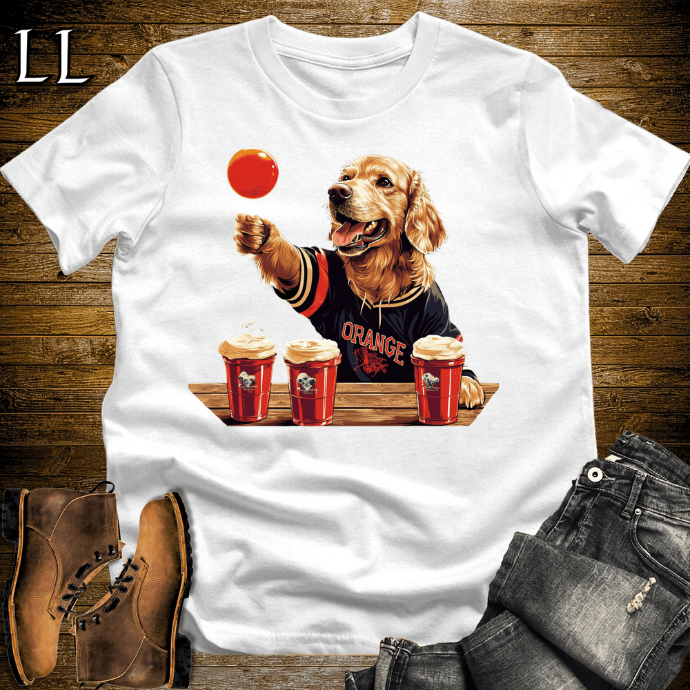 Party Animal Beer Pong Dog - White - LegacyLayers