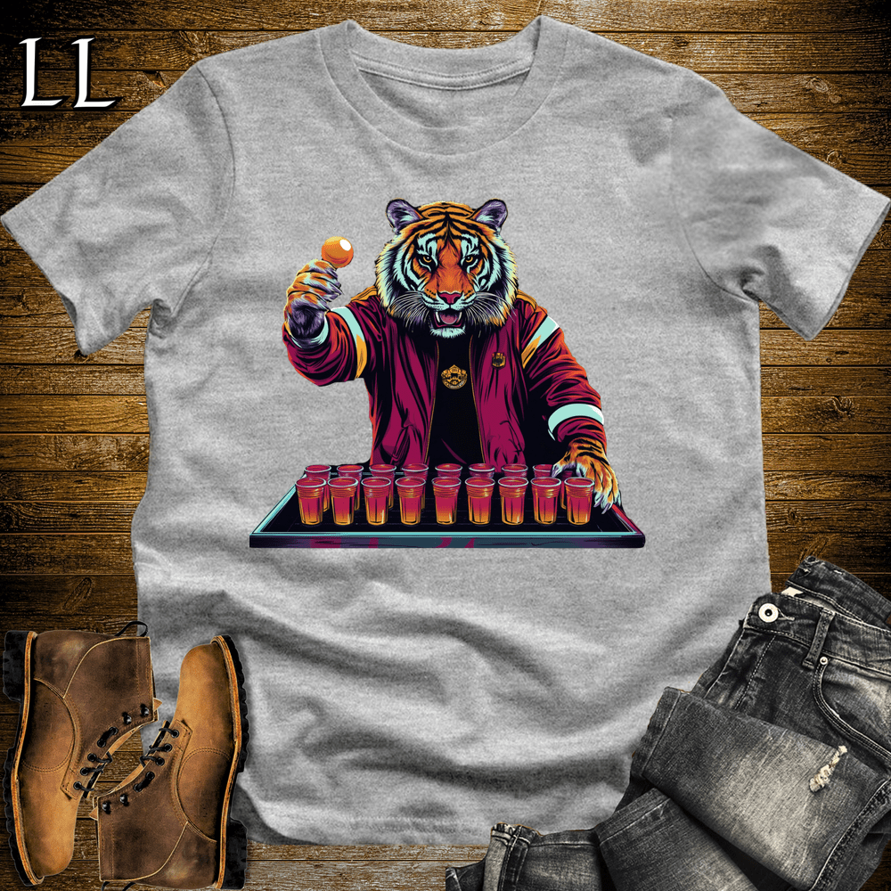 Party Animal Beer Pong Tiger - Sport Grey - LegacyLayers