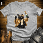 Party Animal Champagne Shower Cat Sport Grey | Champagne Cat