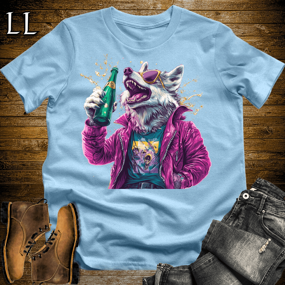 Beer Pong Leopard Light Blue | Party Animal Tee