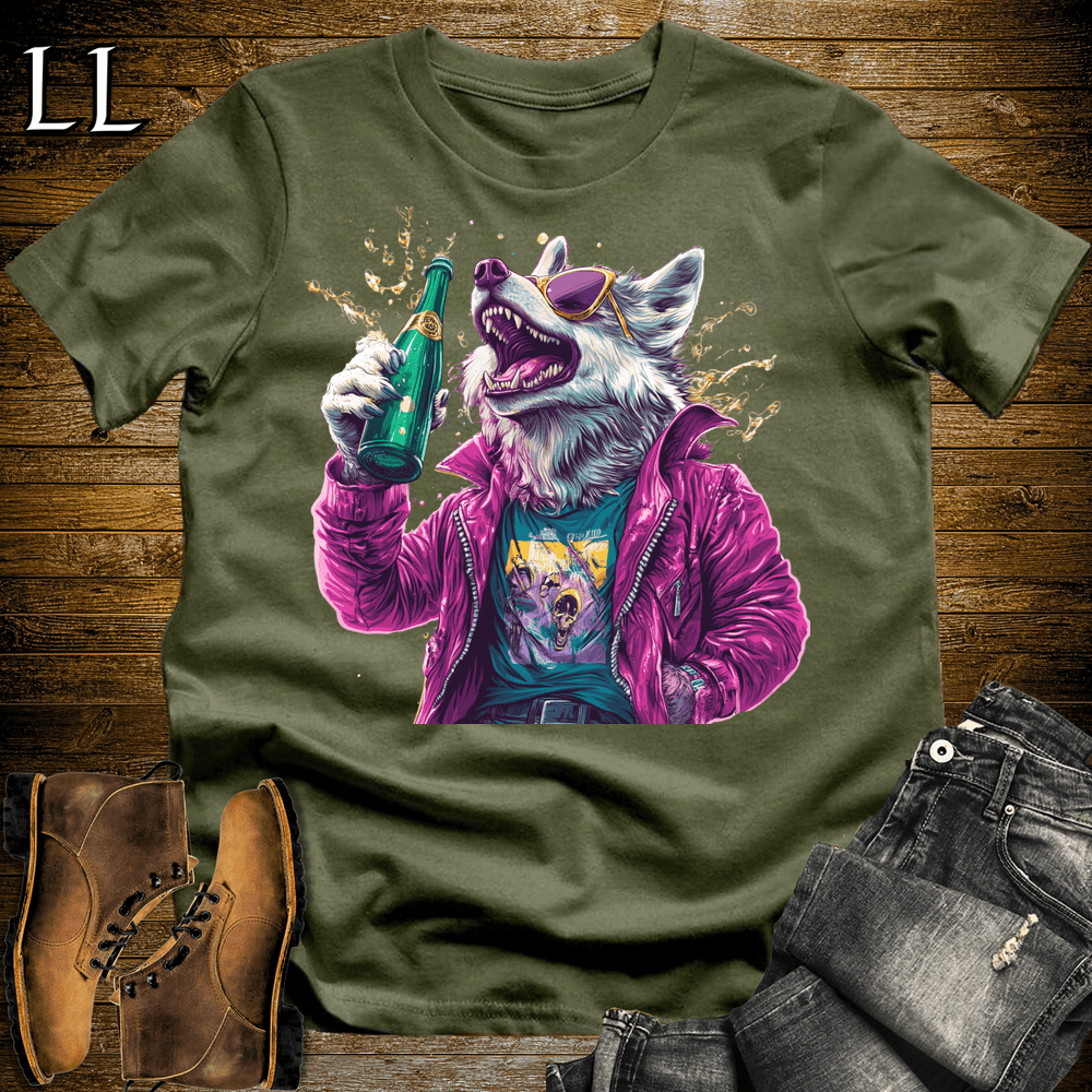 Beer Pong Leopard Military Green | Party Animal Tee