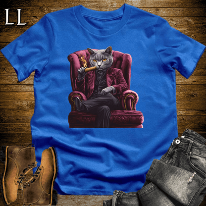Party Animal Cigar Cat Red | Party Animal Tee