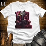 Party Animal Cigar Cat Royal Blue | Party Animal Tee