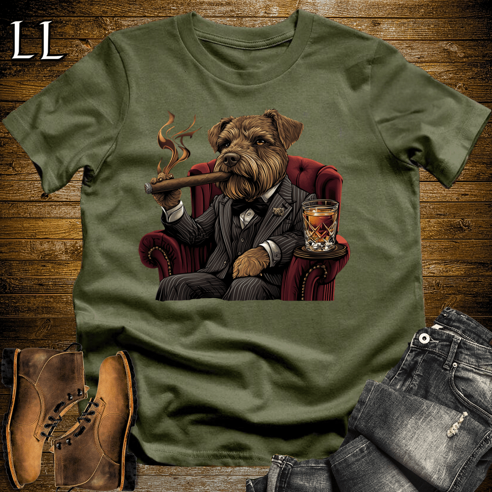 Party Animal Cigar Dog - Military Green - LegacyLayers
