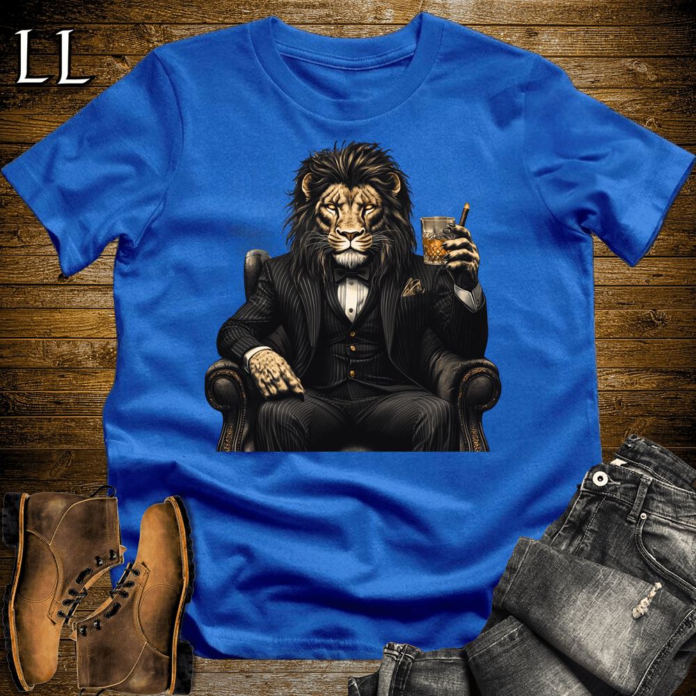 Party Animal Cigar Lion - Royal - LegacyLayers