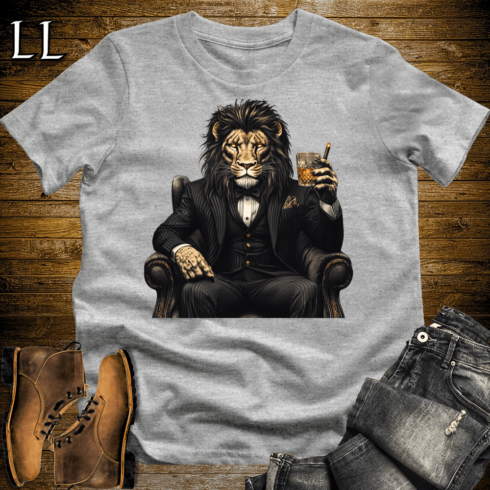 Party Animal Cigar Lion - Sport Grey - LegacyLayers
