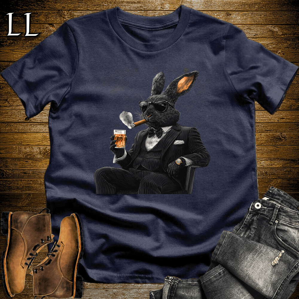 Party Animal Cigar Rabbit - Navy - LegacyLayers