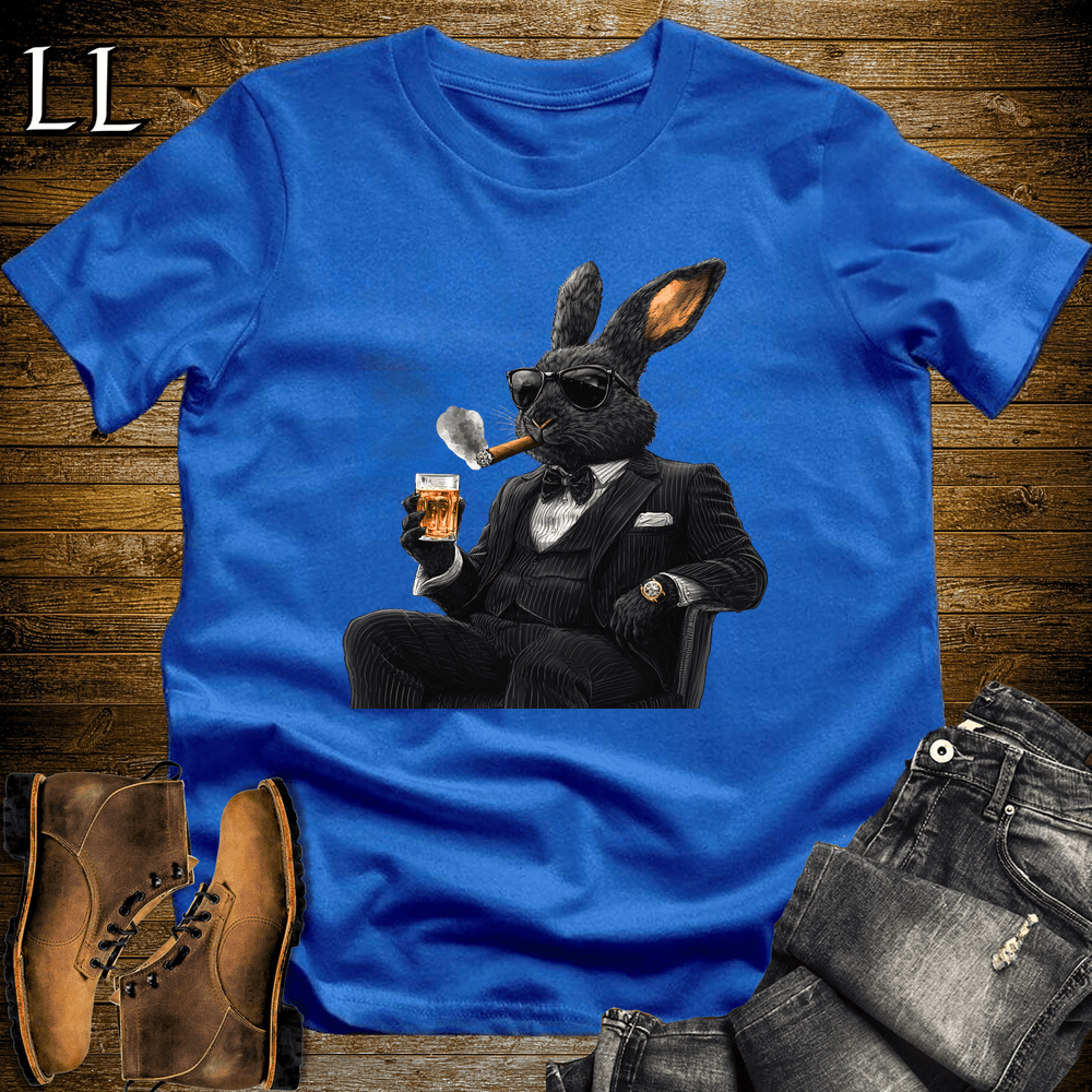 Party Animal Cigar Rabbit - Royal - LegacyLayers