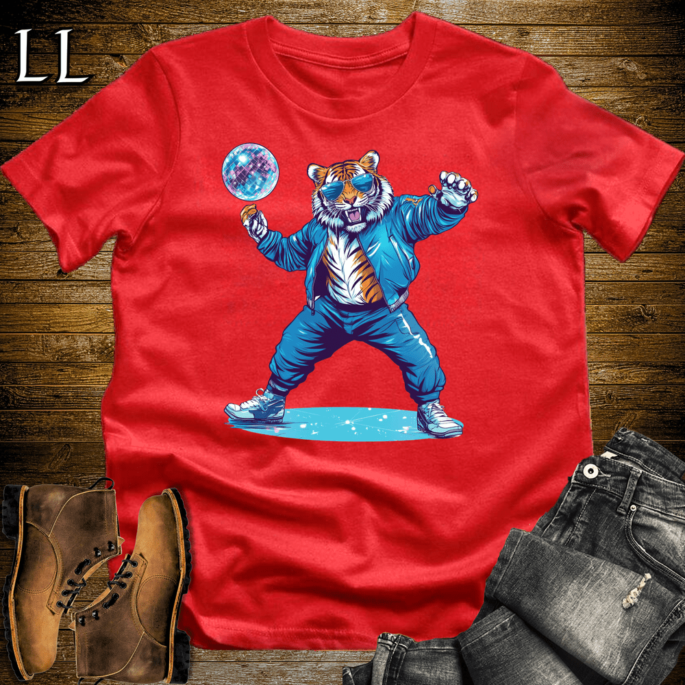 Party Animal Dancing Tiger Red | Dancing Tiger | Party Animal Tee