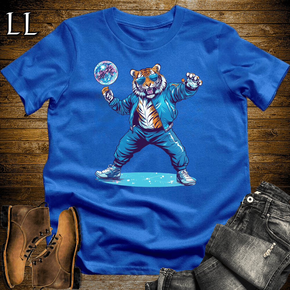 Party Animal Dancing Tiger Royal Blue | Dancing Tiger | Party Animal Tee