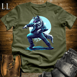 Party Animal Dancing Wolf Military Green | Dancing Wolf Tee