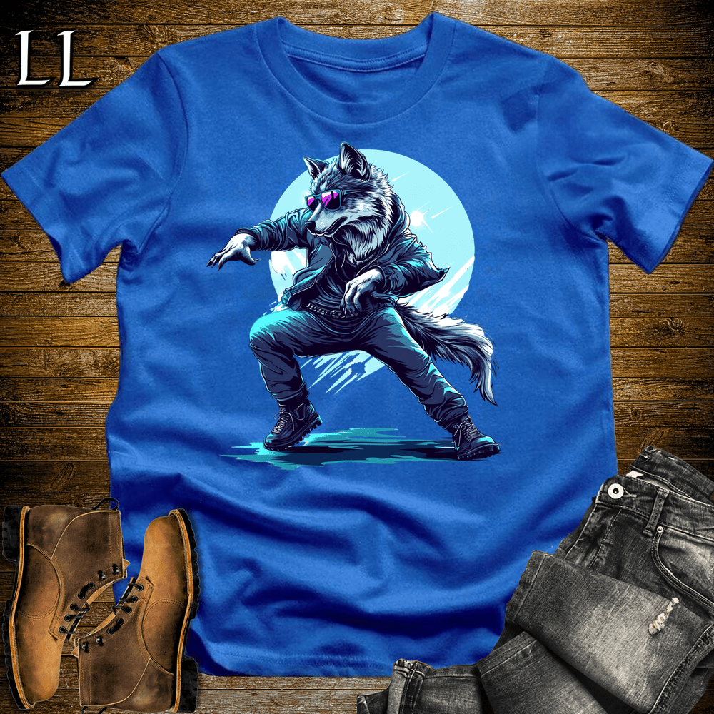 Party Animal Dancing Wolf - Royal - LegacyLayers