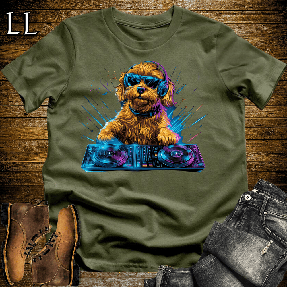 Party Animal Dj Dog - Military Green - LegacyLayers