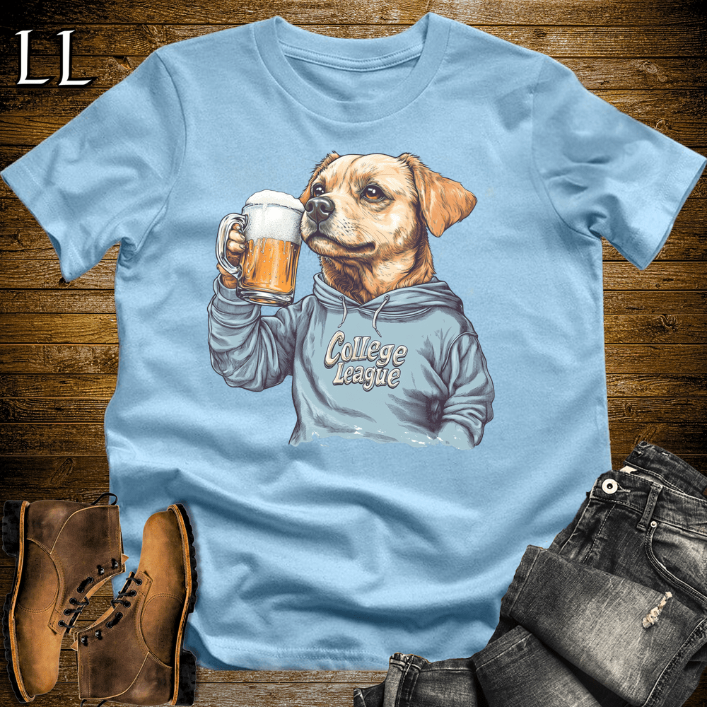 Party Animal Dog Beer Enjoyer - Light Blue - LegacyLayers