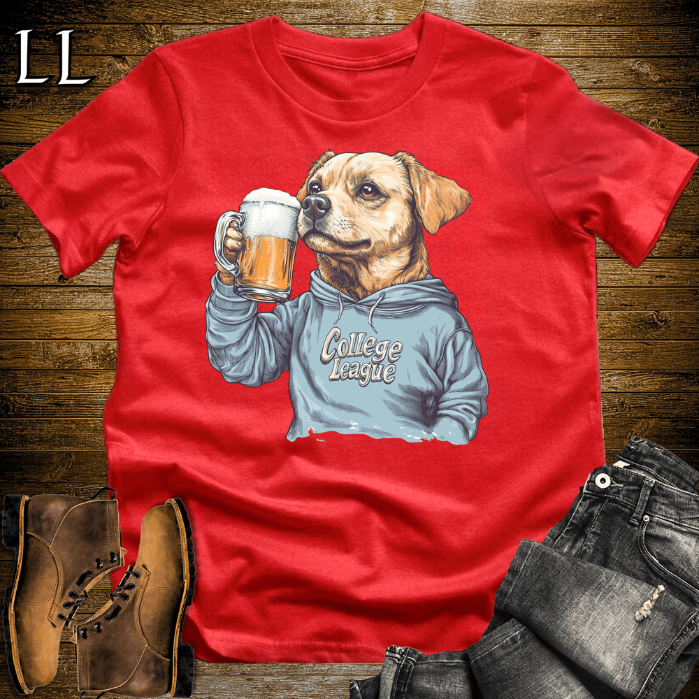 Party Animal Dog Beer Enjoyer - Red - LegacyLayers