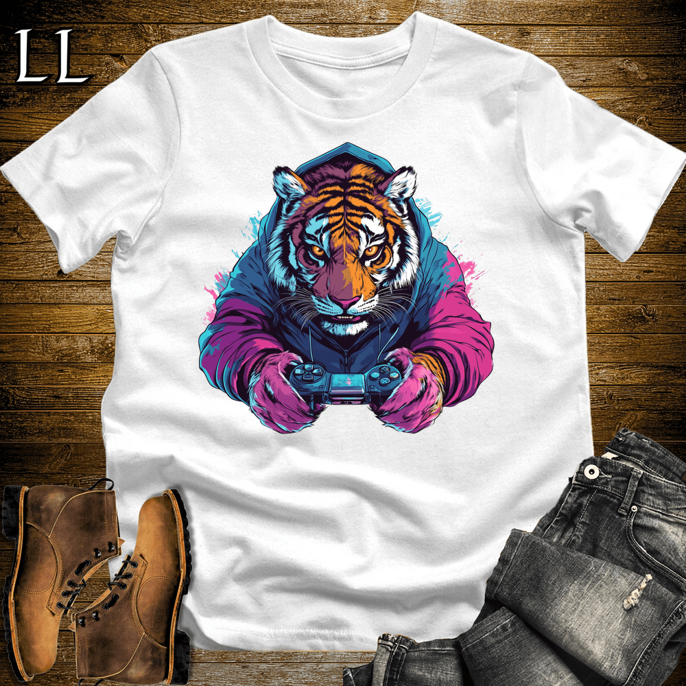 Party Animal Gaming Night Tiger White | Gaming Tiger