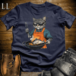 Party Animal Grill Cat Navy | Party Animal Tee