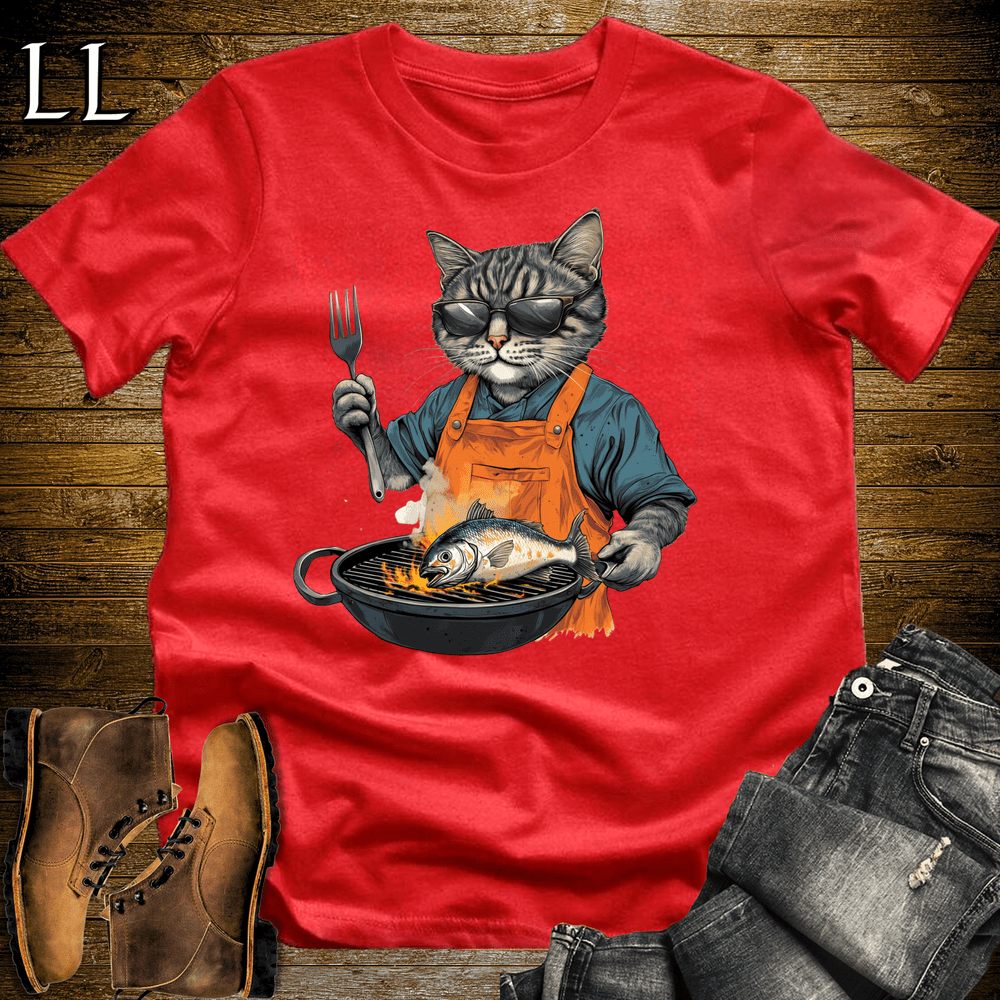 Party Animal Grill Cat Black | Party Animal Tee