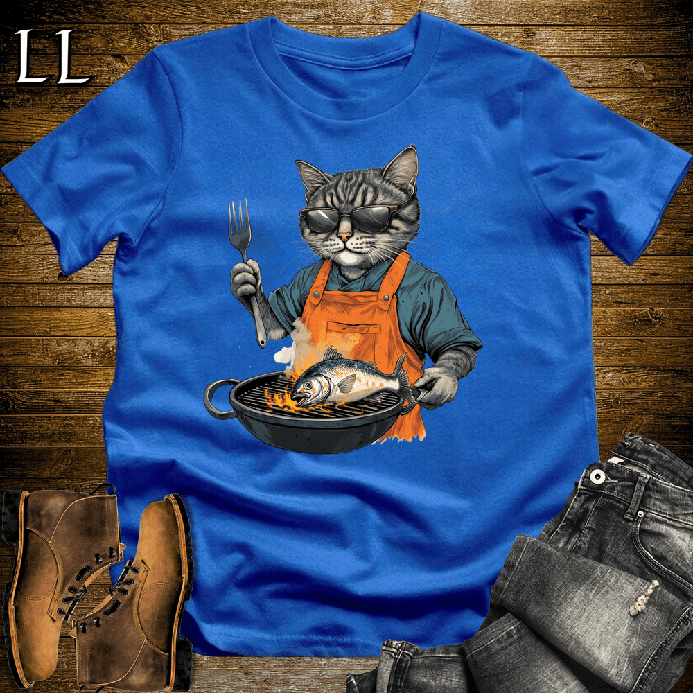 Party Animal Grill Cat Red | Party Animal Tee
