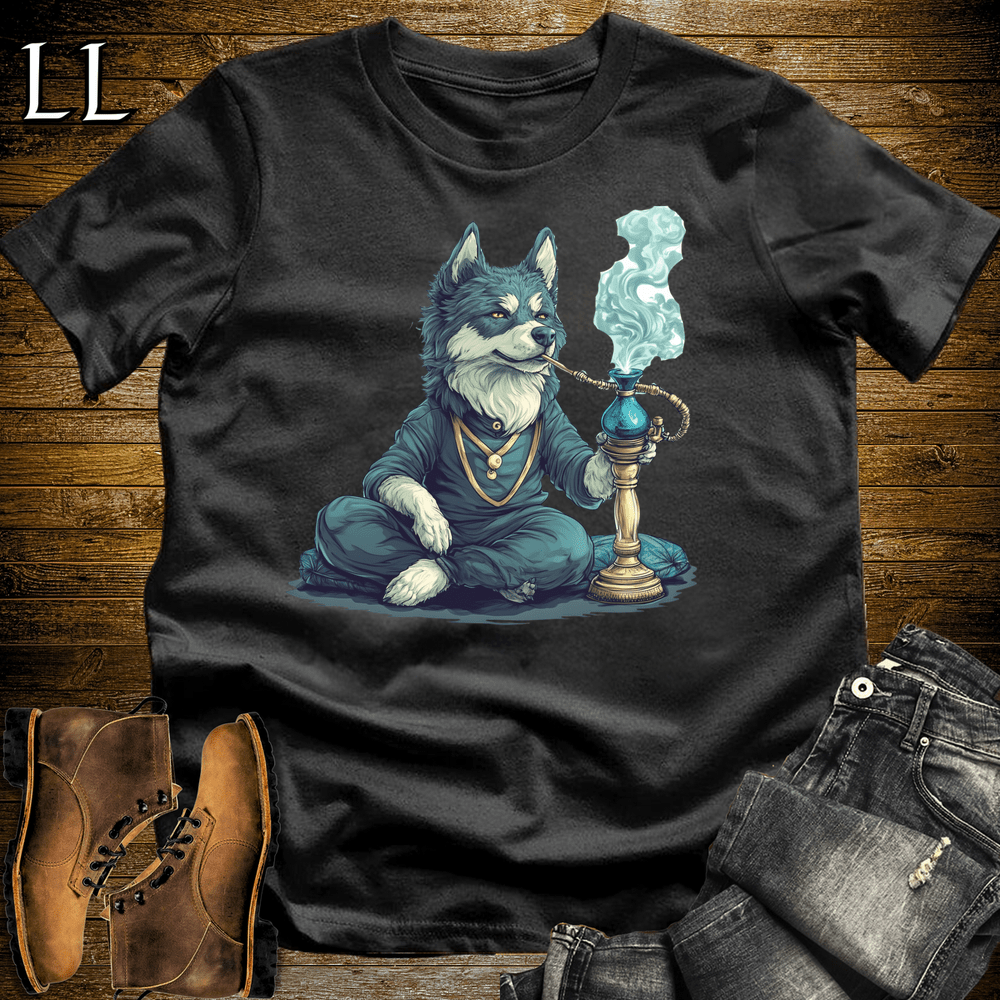 Party Animal Hookah Dog Black | Hookah Dog | Party Animal Tee