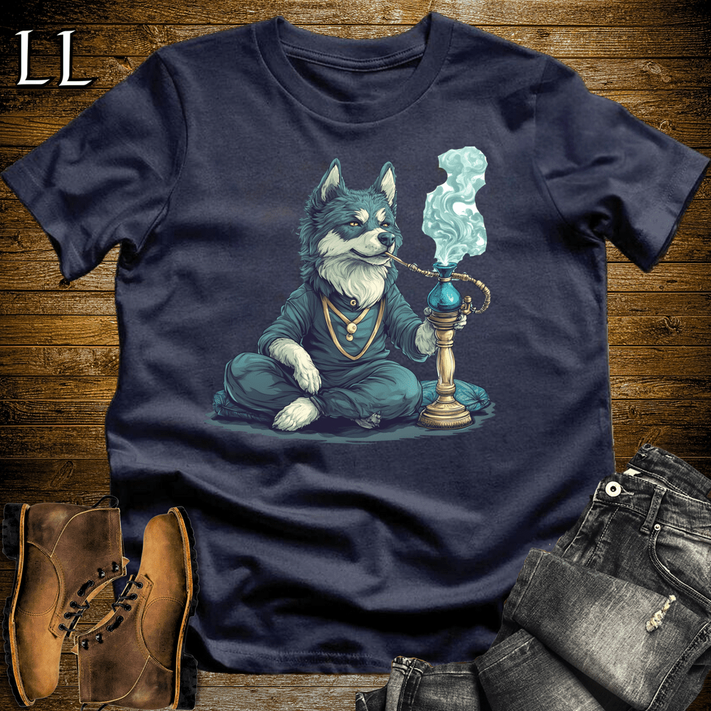 Party Animal Hookah Dog Navy | Hookah Dog | Party Animal Tee
