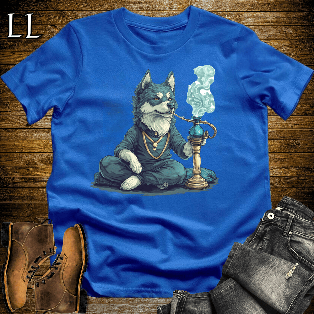 Party Animal Hookah Dog Royal Blue | Hookah Dog | Party Animal Tee
