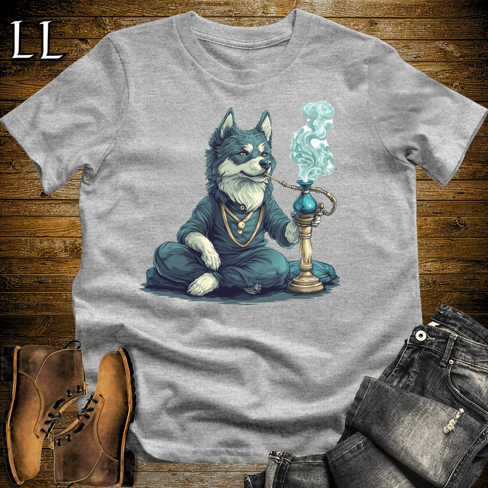 Party Animal Hookah Dog Sport Grey | Hookah Dog | Party Animal Tee