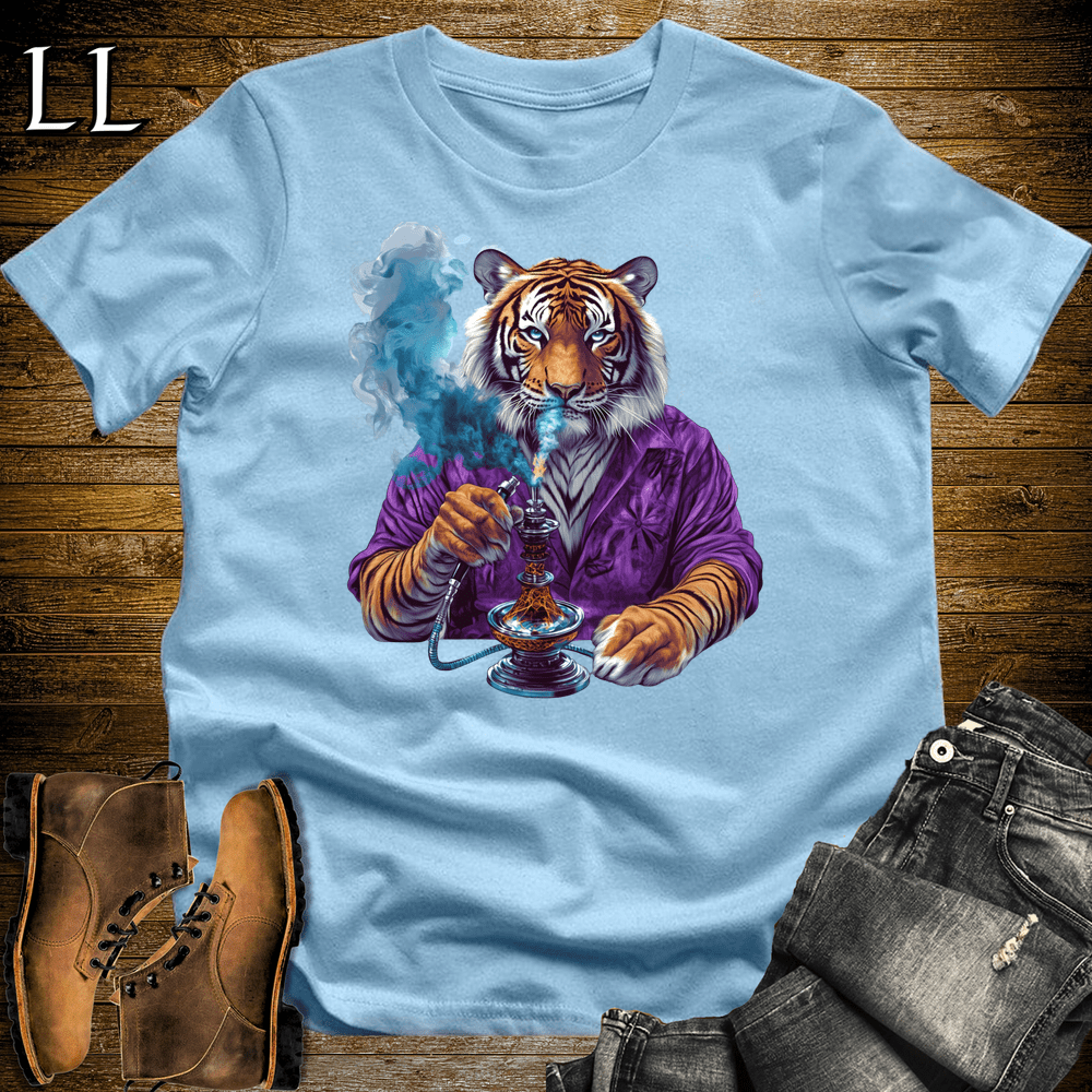 Party Animal Hookah Tiger - Light Blue - LegacyLayers