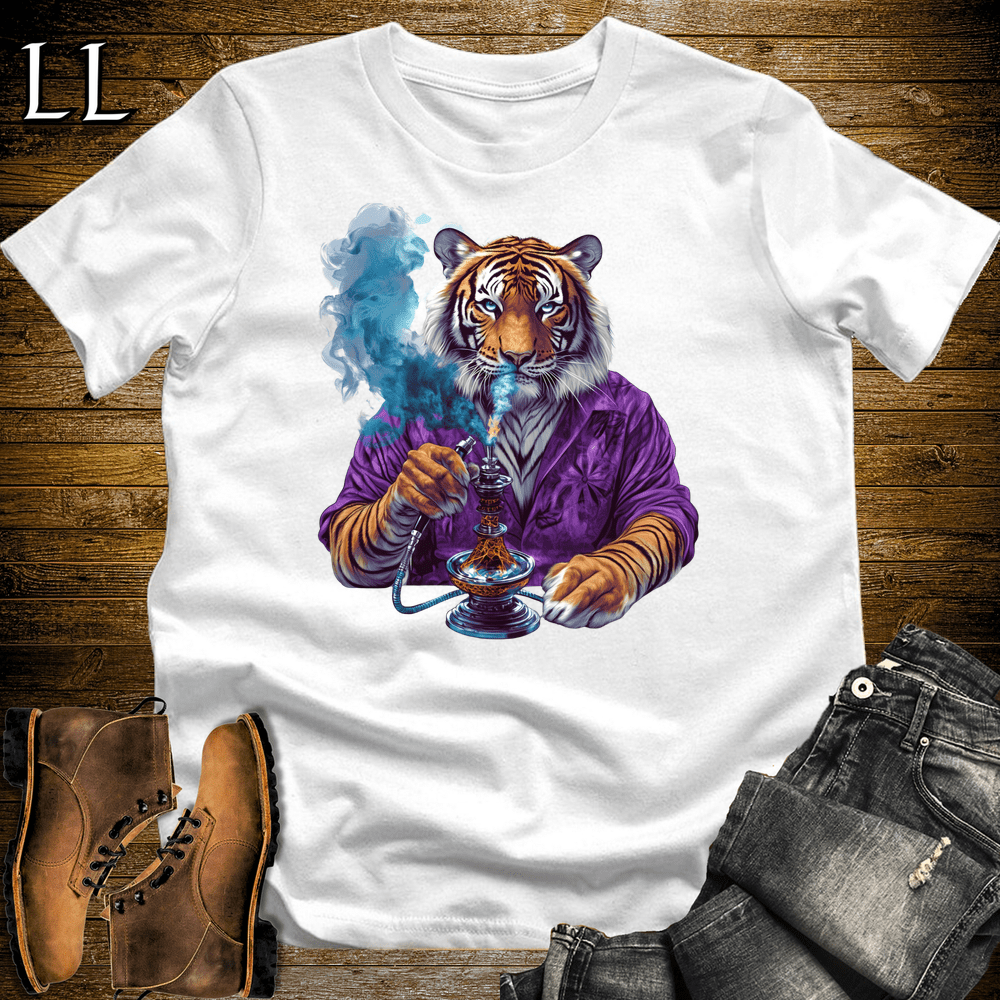 Party Animal Hookah Tiger - White - LegacyLayers