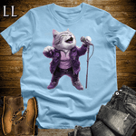 Party Animal Karaoke Cat Light Blue | Party Animal Tee