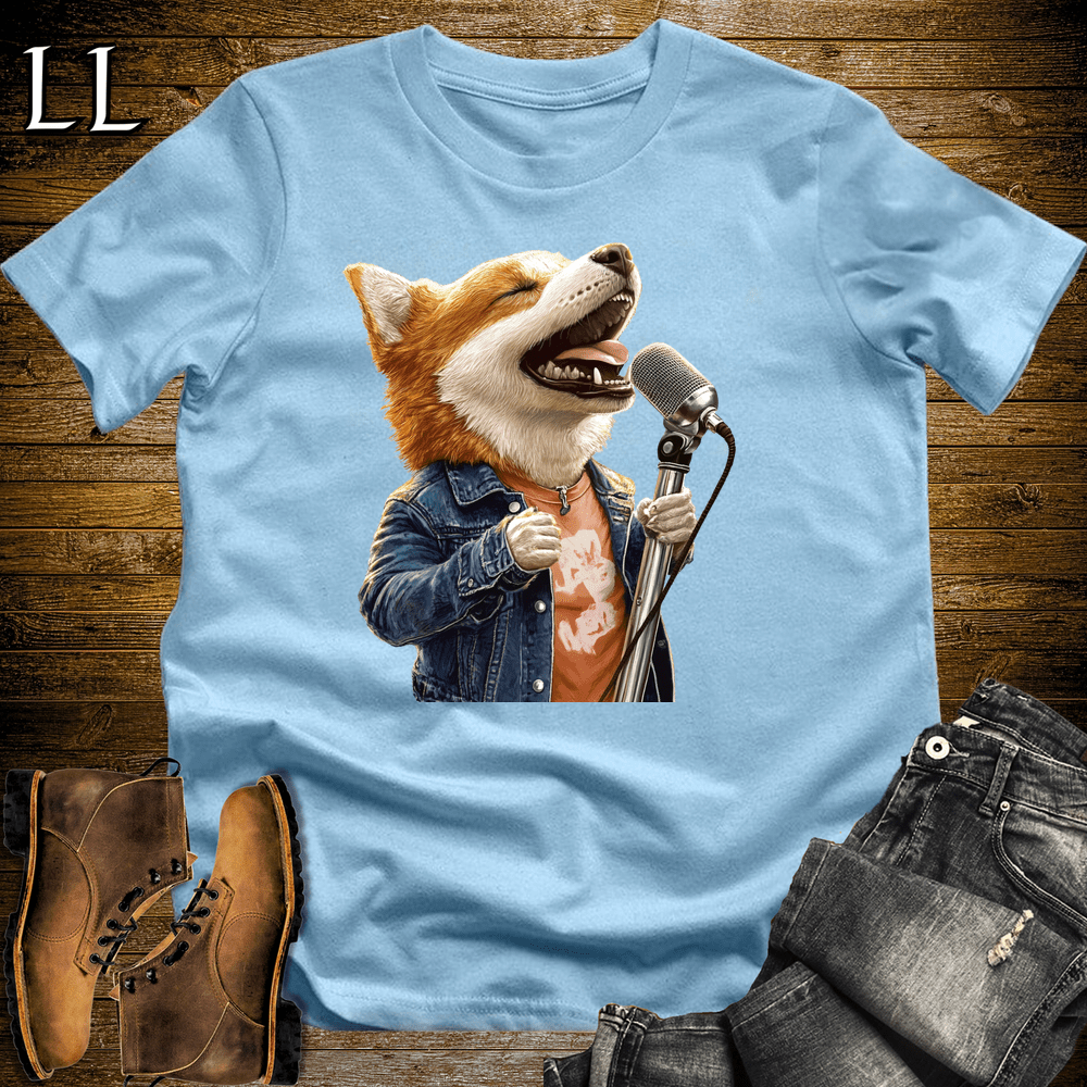 Party Animal Karaoke Dog - Light Blue - LegacyLayers