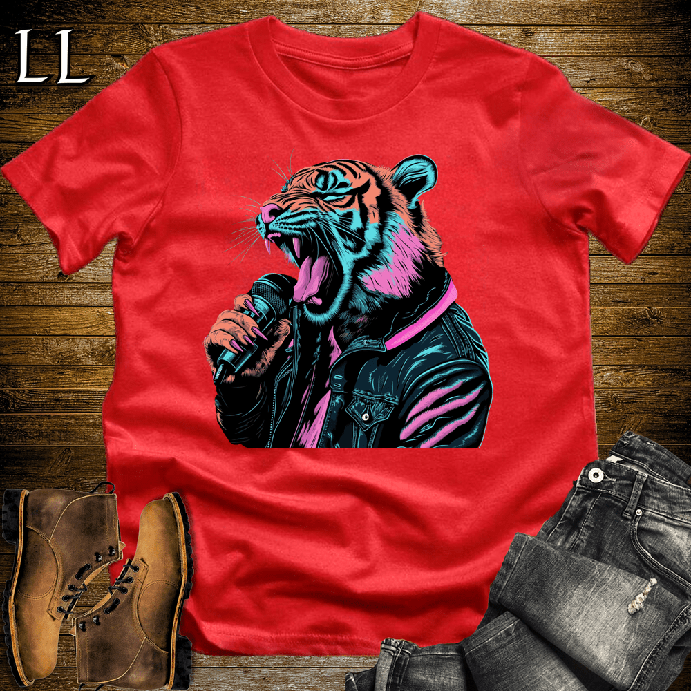 Party Animal Karaoke Tiger - Red - LegacyLayers