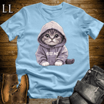 Party Animal Kiss Me Cat Light Blue | Party Animal Tee