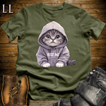 Party Animal Kiss Me Cat Military Green | Party Animal Tee