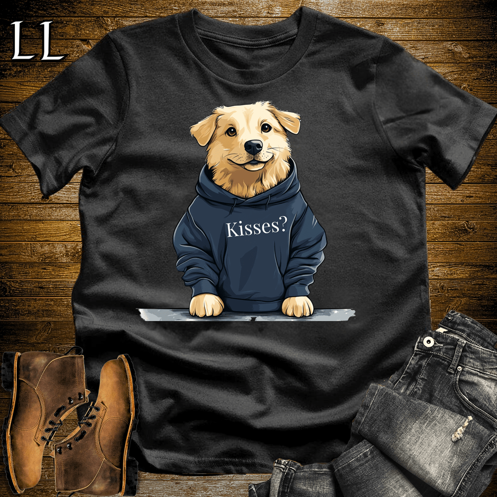 Party Animal Kisses Dog Black | Kisses Dog | Party Animal Tee