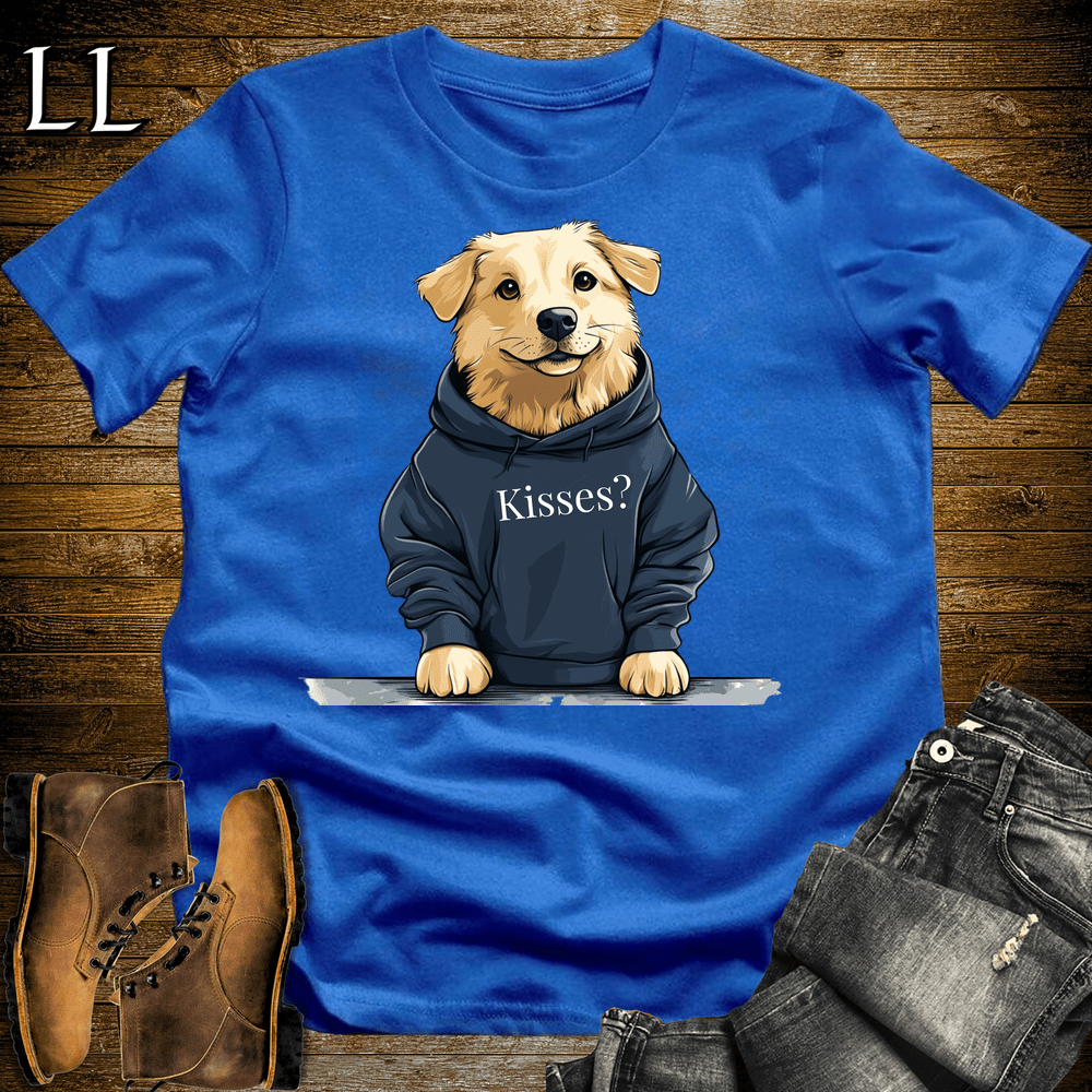 Party Animal Kisses Dog Royal Blue | Kisses Dog | Party Animal Tee