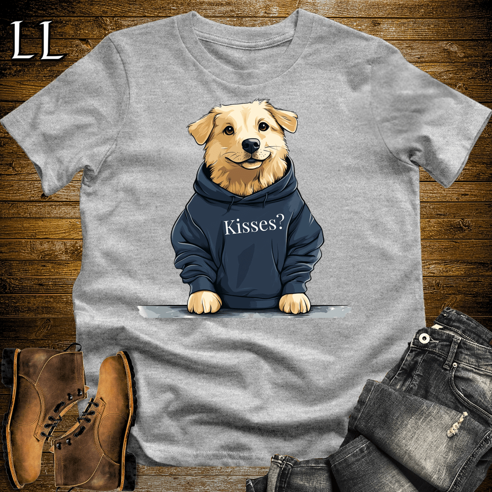 Party Animal Kisses Dog Sport Grey | Kisses Dog | Party Animal Tee