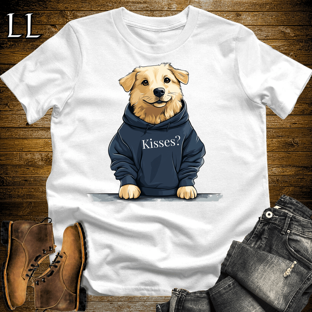 Party Animal Kisses Dog White | Kisses Dog | Party Animal Tee