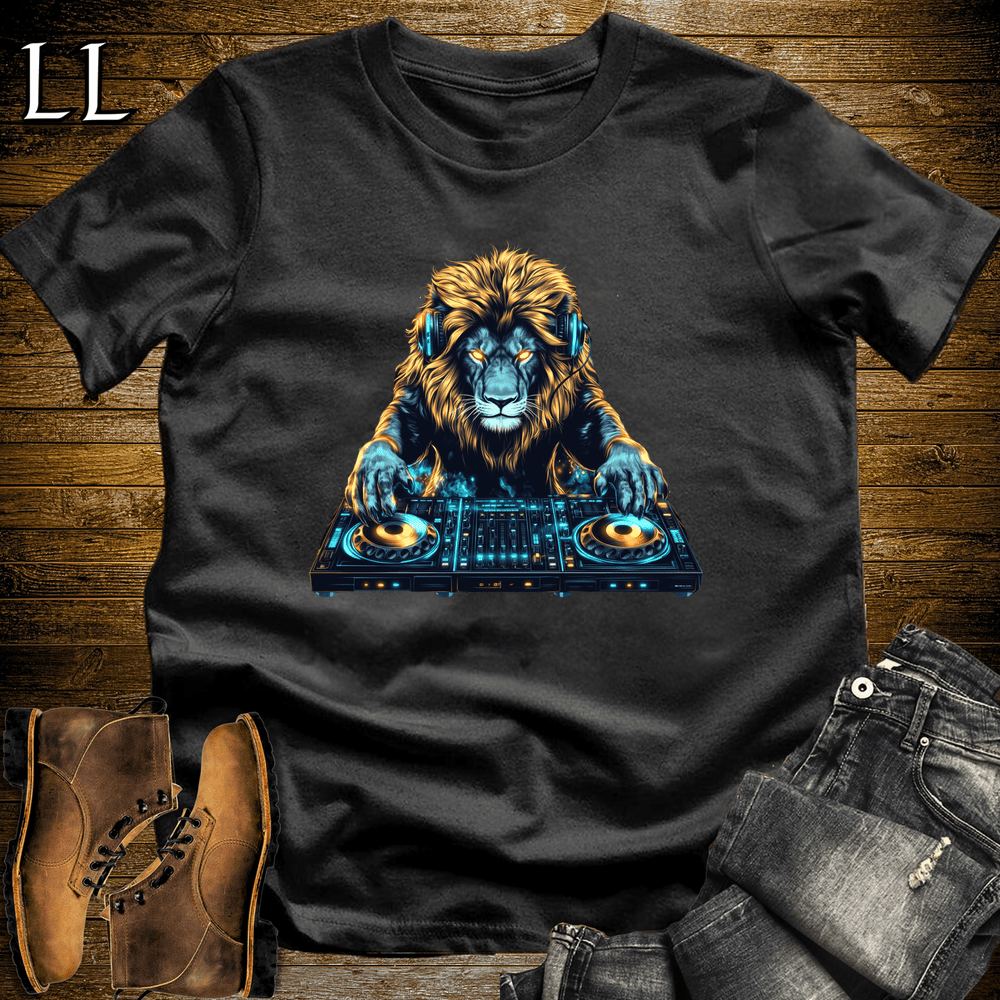 Party Animal Lion Dj - Black - LegacyLayers