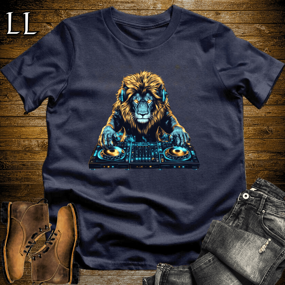 Party Animal Lion Dj - Navy - LegacyLayers