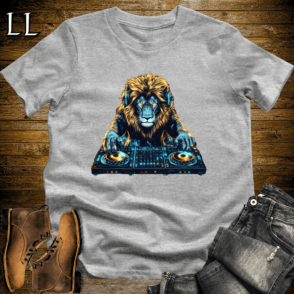 Party Animal Lion Dj - Sport Grey - LegacyLayers