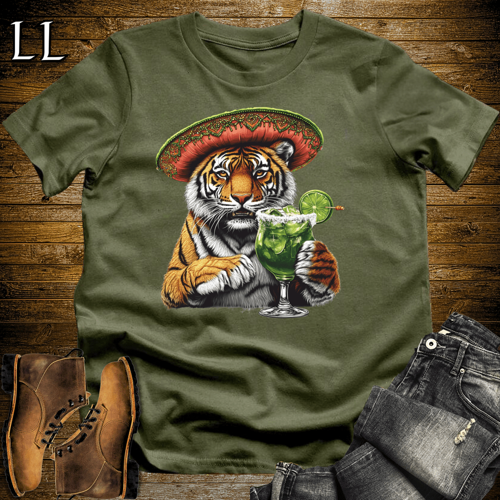 Party Animal Margarita Tiger Military Green | Margarita Tiger