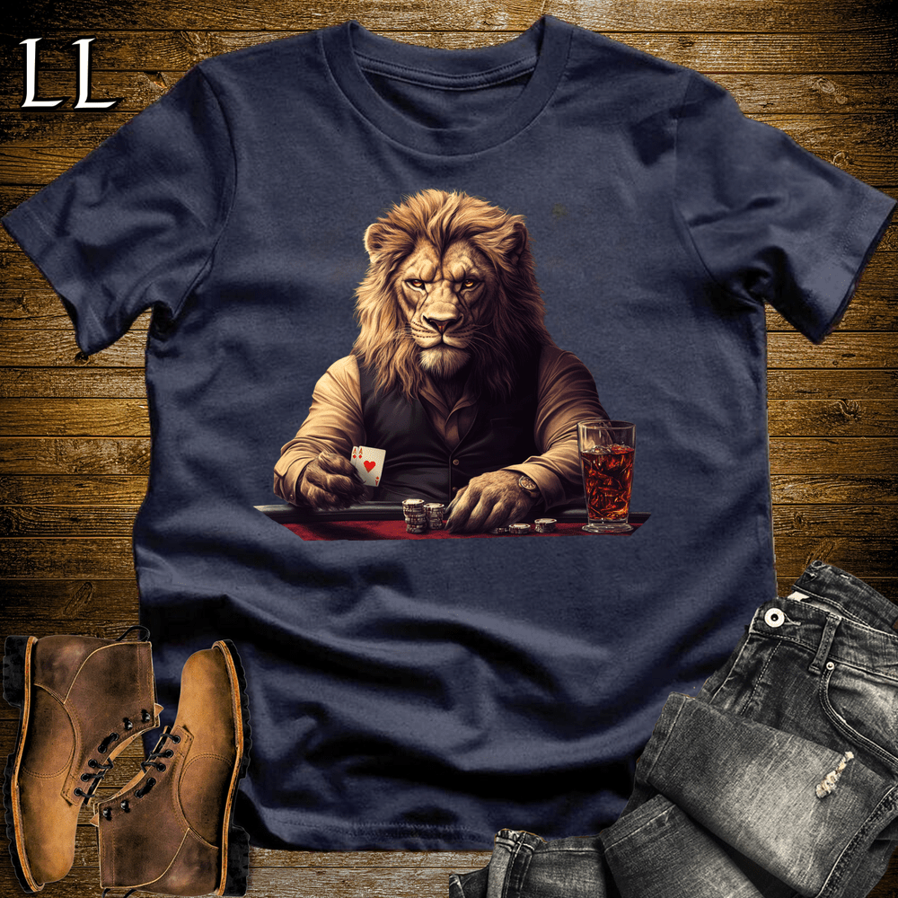 Karaoke Lion Navy | Party Animal Tee
