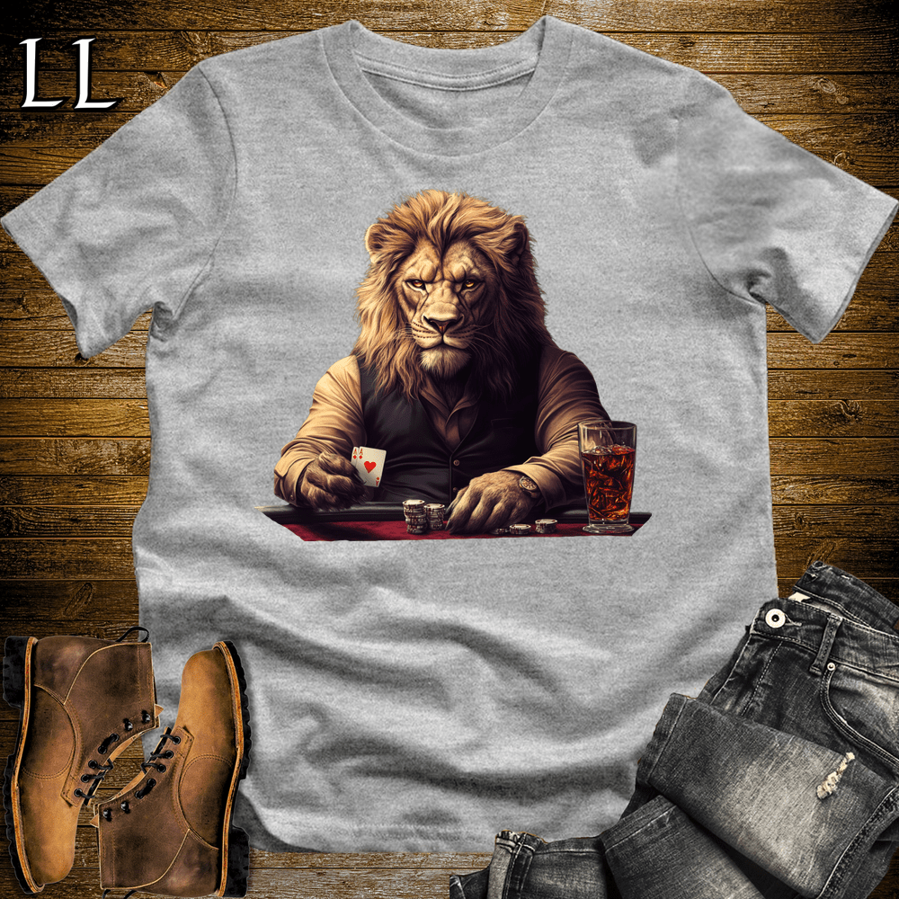 Karaoke Lion Sport Grey | Party Animal Tee