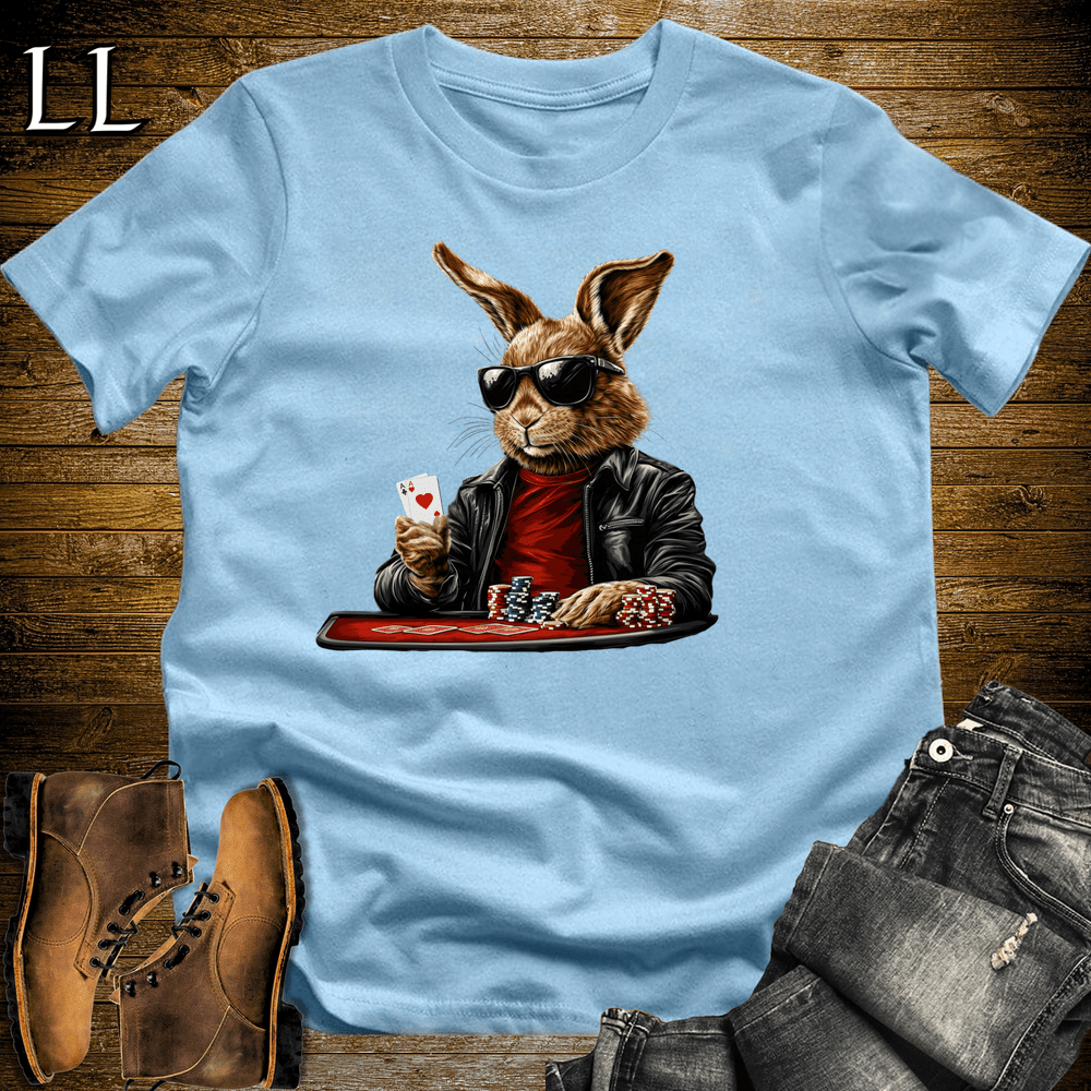 Party Animal Poker Rabbit - Light Blue - LegacyLayers