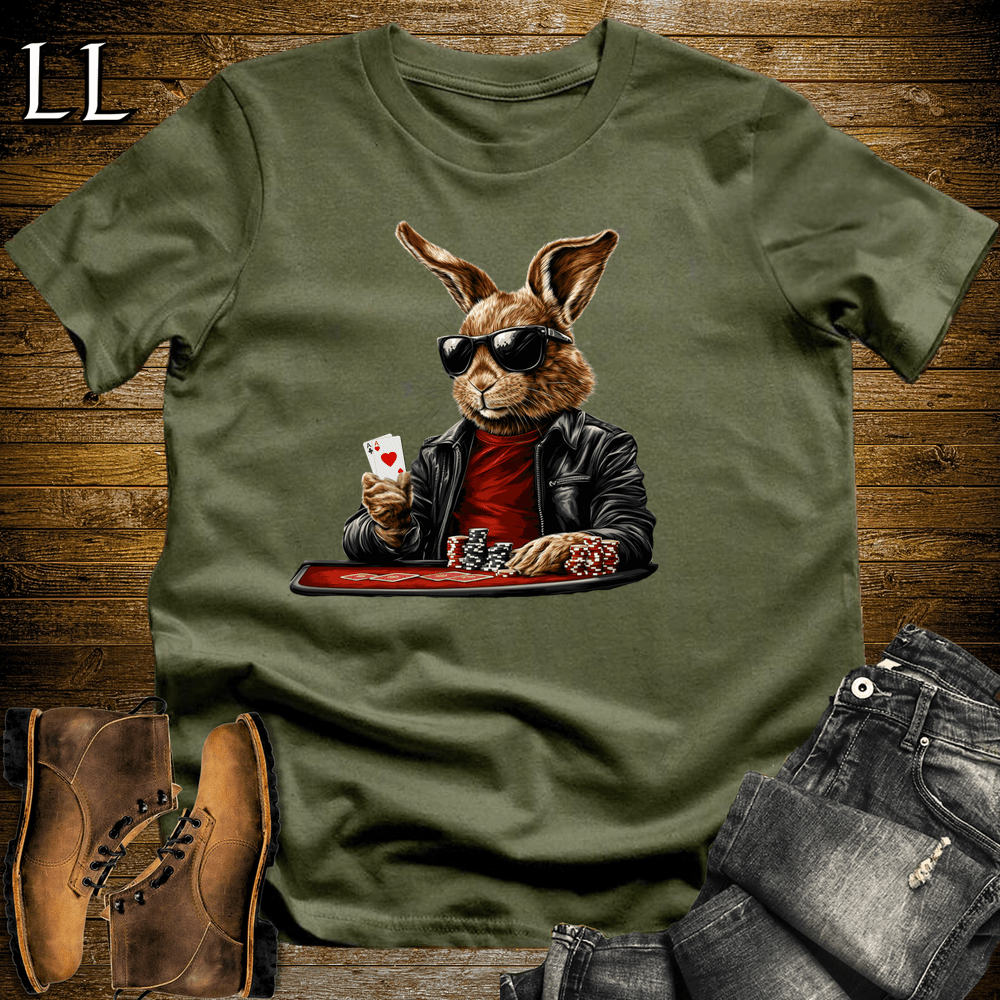 Party Animal Poker Rabbit - Military Green - LegacyLayers