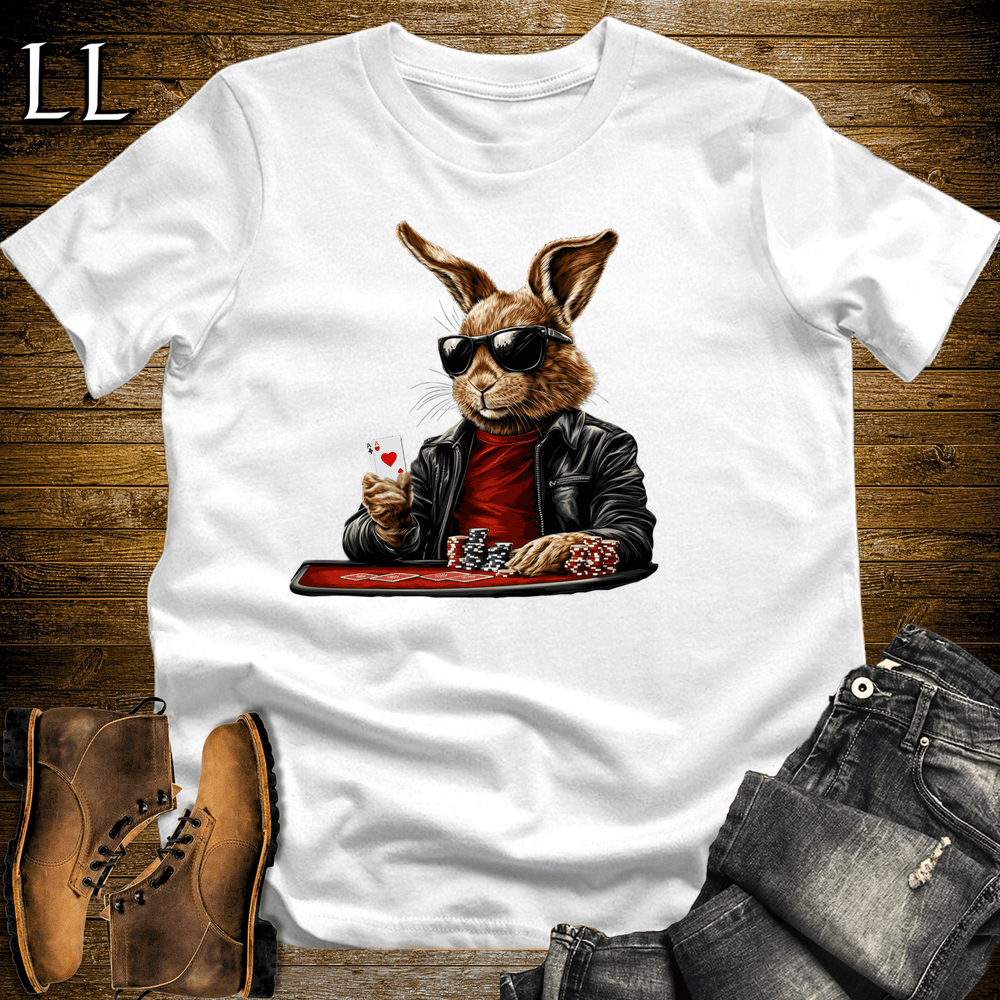 Party Animal Poker Rabbit - White - LegacyLayers