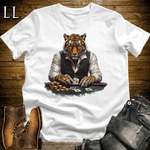 Party Animal Poker Tiger White | Poker Tiger Tee