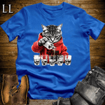 Party Animal Shots Cat Royal Blue | Party Animal Tee