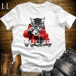 Party Animal Shots Cat White | Party Animal Tee